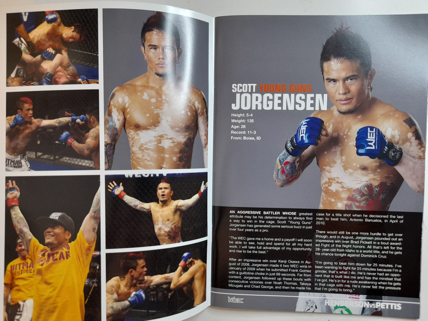 WEC World Extreme Cagefighting 53 - Pettis Vs Henderson (2010) - Official Event Program