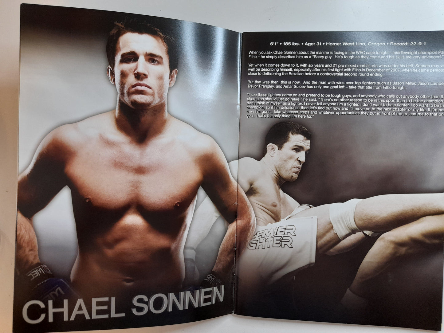 WEC World Extreme Cagefighting 36 - Faber Vs Brown (2008) - Official Event Program