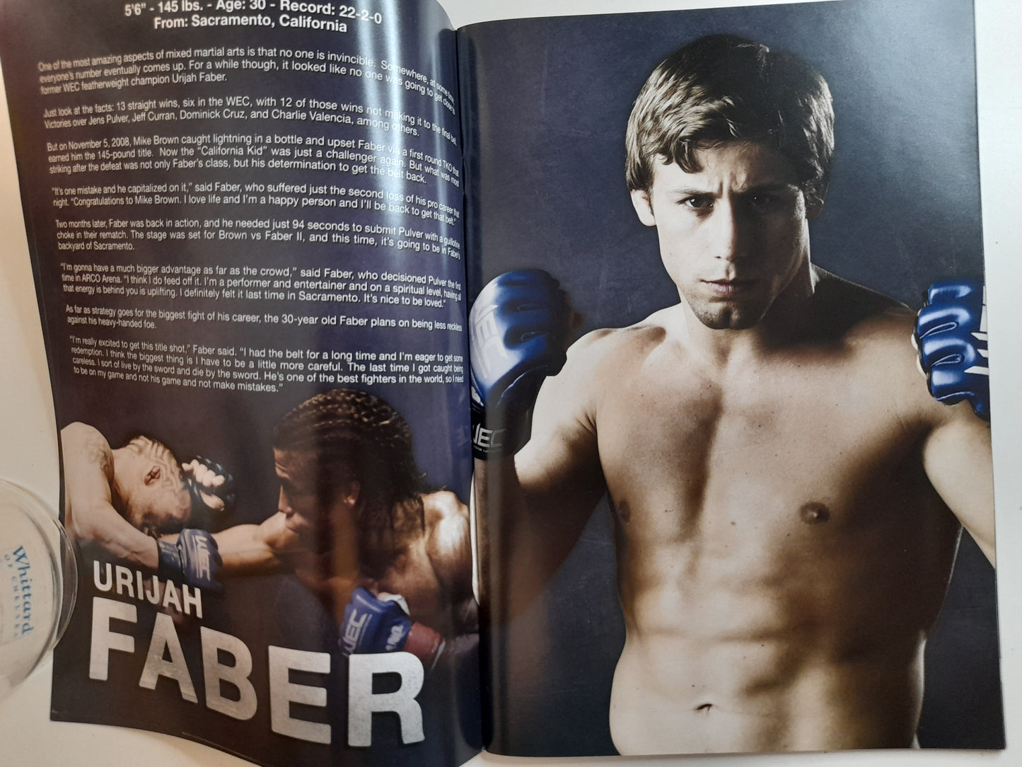 WEC World Extreme Cagefighting 41 - Brown Vs Faber 2 (2009) - Official Event Program [AUTOGRAPHED]