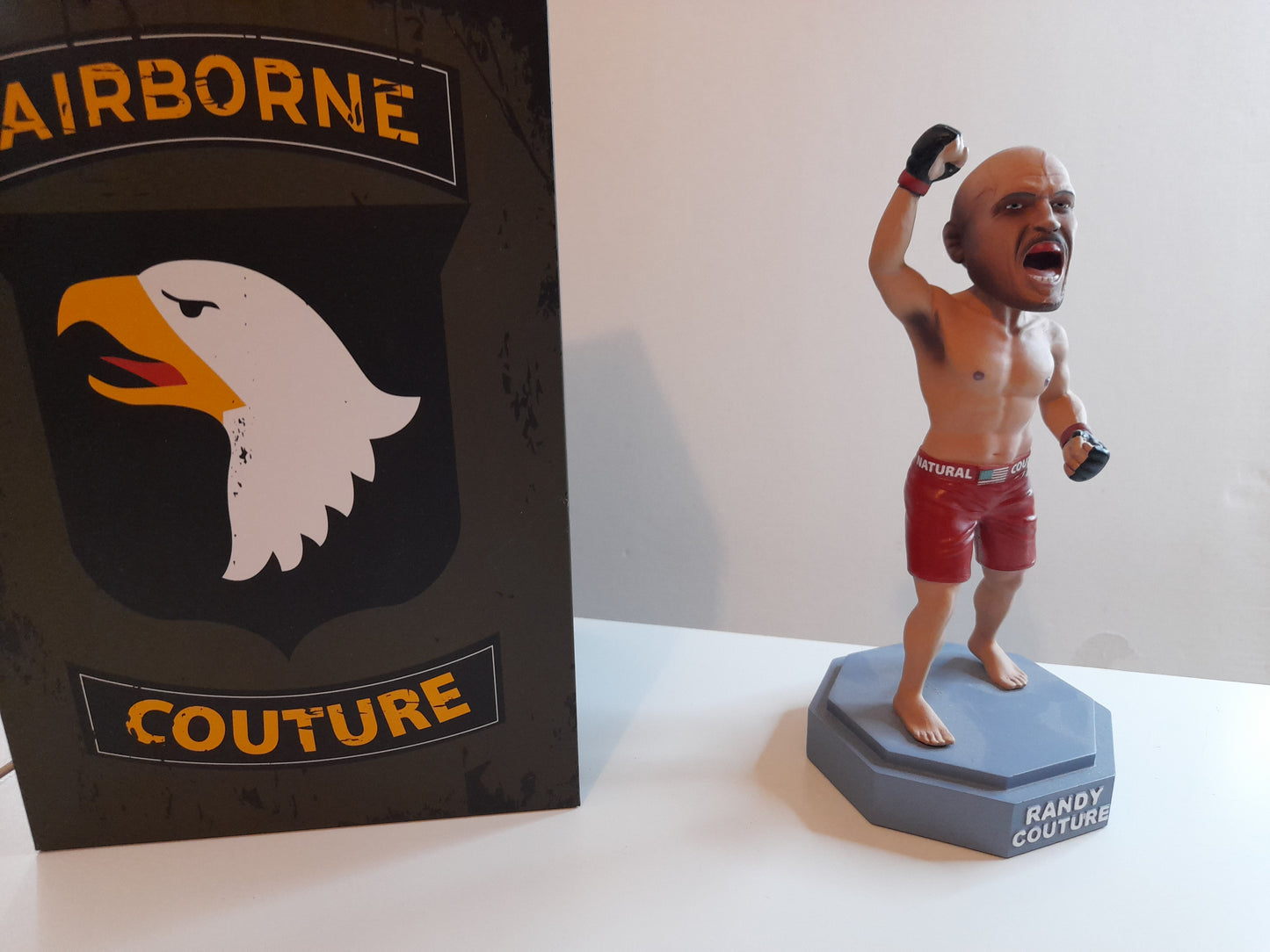 Randy "The Natural" Couture - Boxed Deluxe Hand Painted Bobblehead