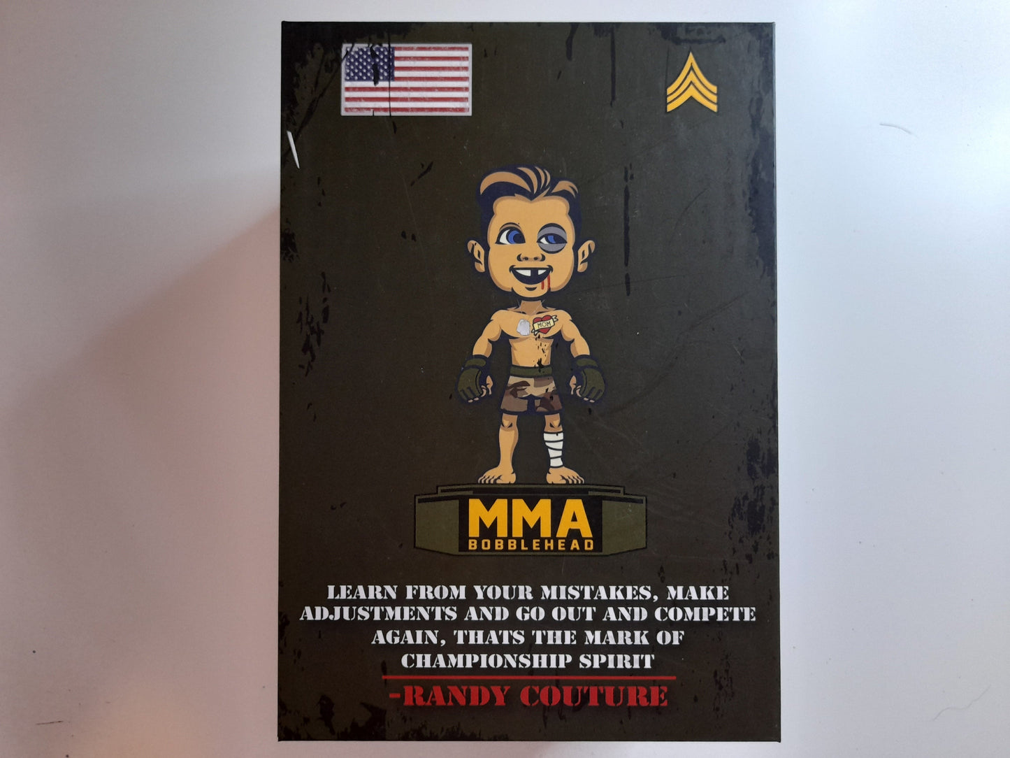 Randy "The Natural" Couture - Boxed Deluxe Hand Painted Bobblehead