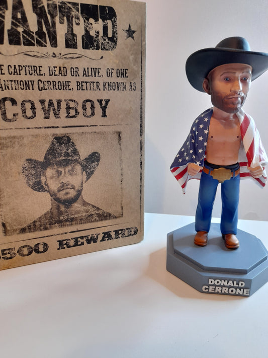 Donald Cowboy Cerrone - Boxed Deluxe Hand Painted Bobblehead