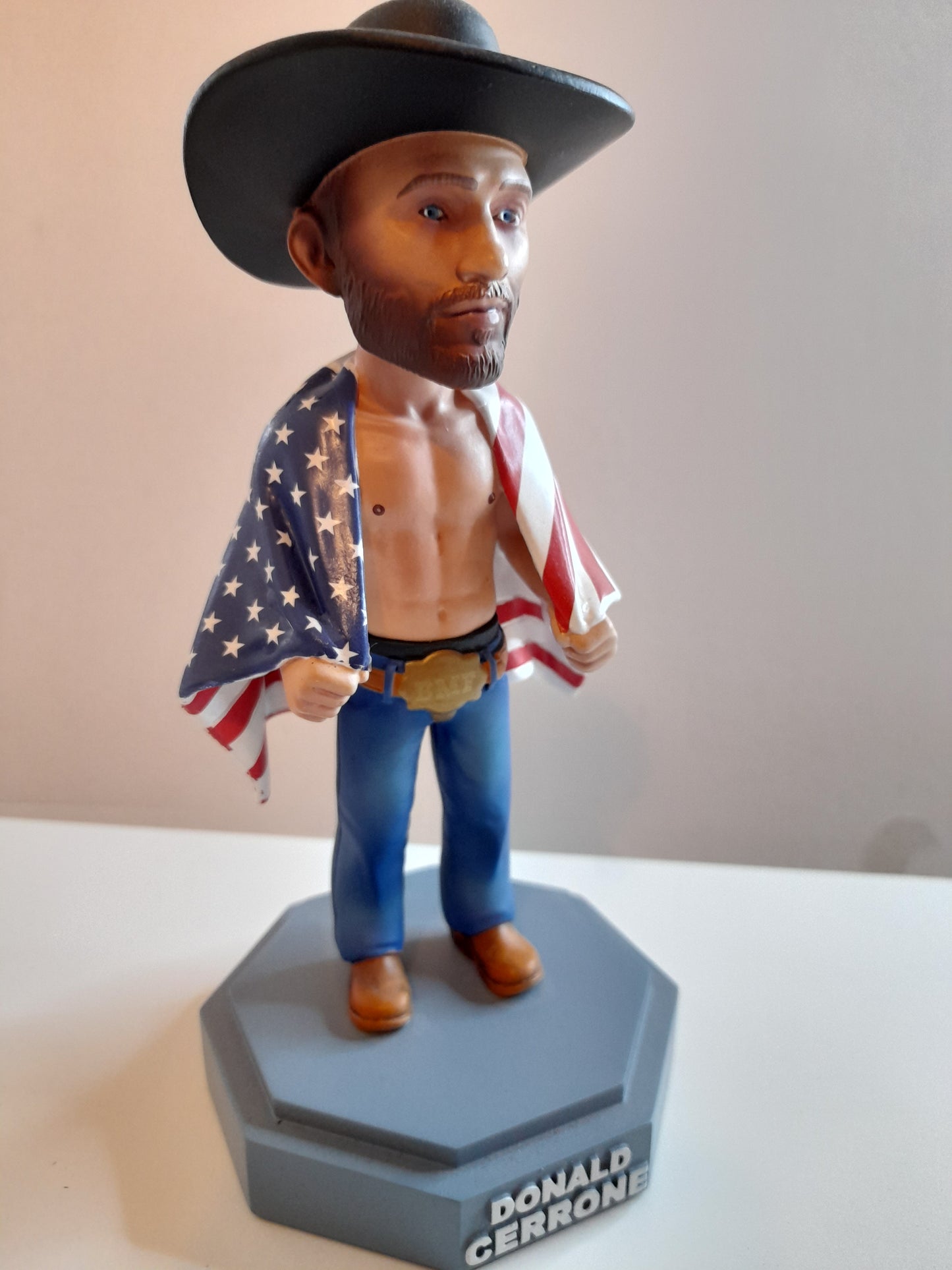 Donald Cowboy Cerrone - Boxed Deluxe Hand Painted Bobblehead