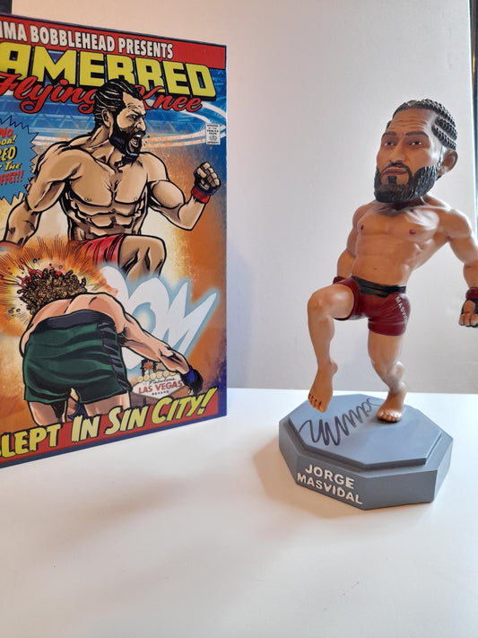 Jorge "Gamebred" Masvidal - Boxed Deluxe Hand Painted Bobblehead [AUTOGRAPHED]