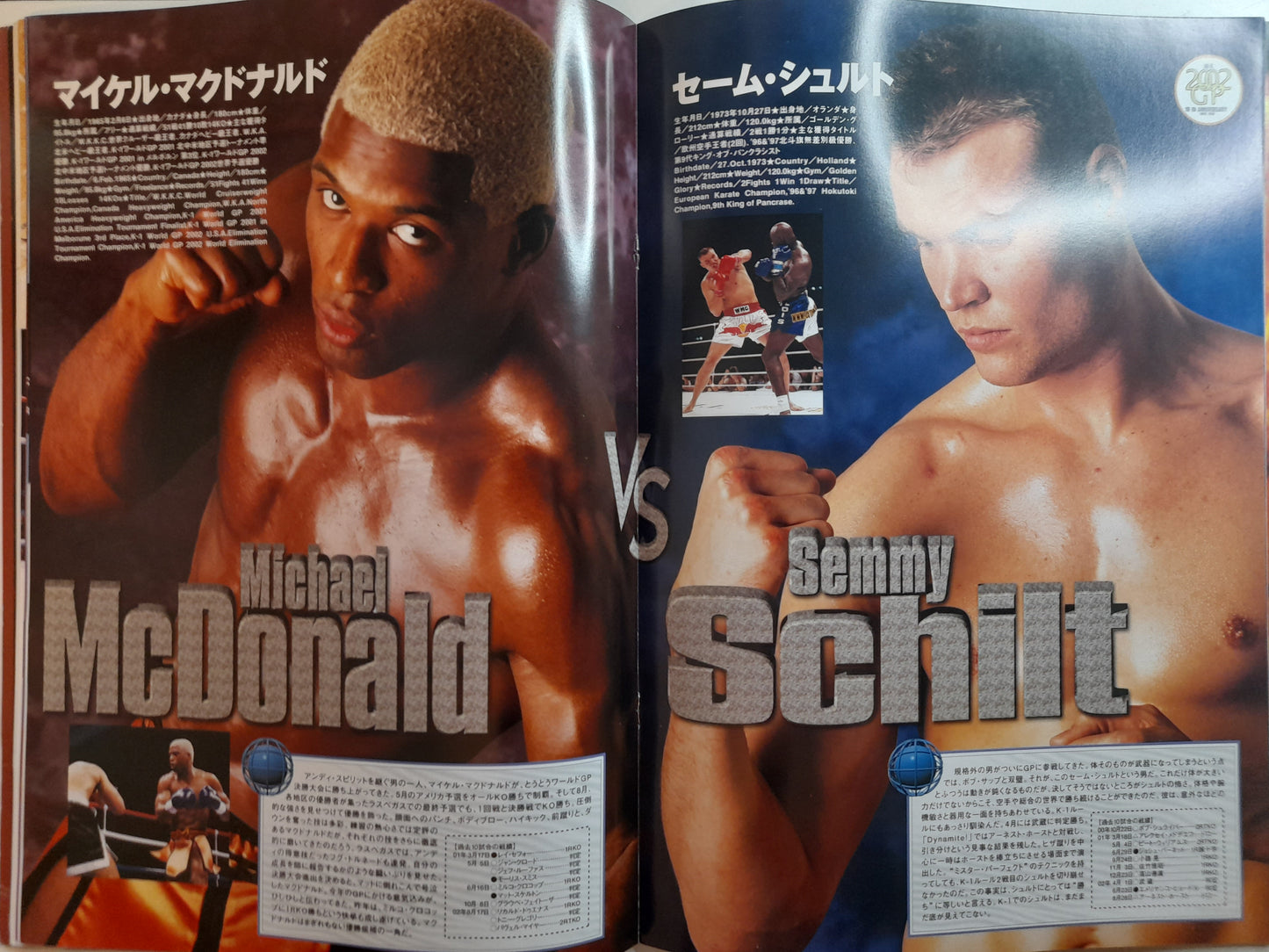 K-1 World Grand Prix 02 - Final Elimination - Mark Hunt Vs Mike Bernardo (2002) - Official Event Program