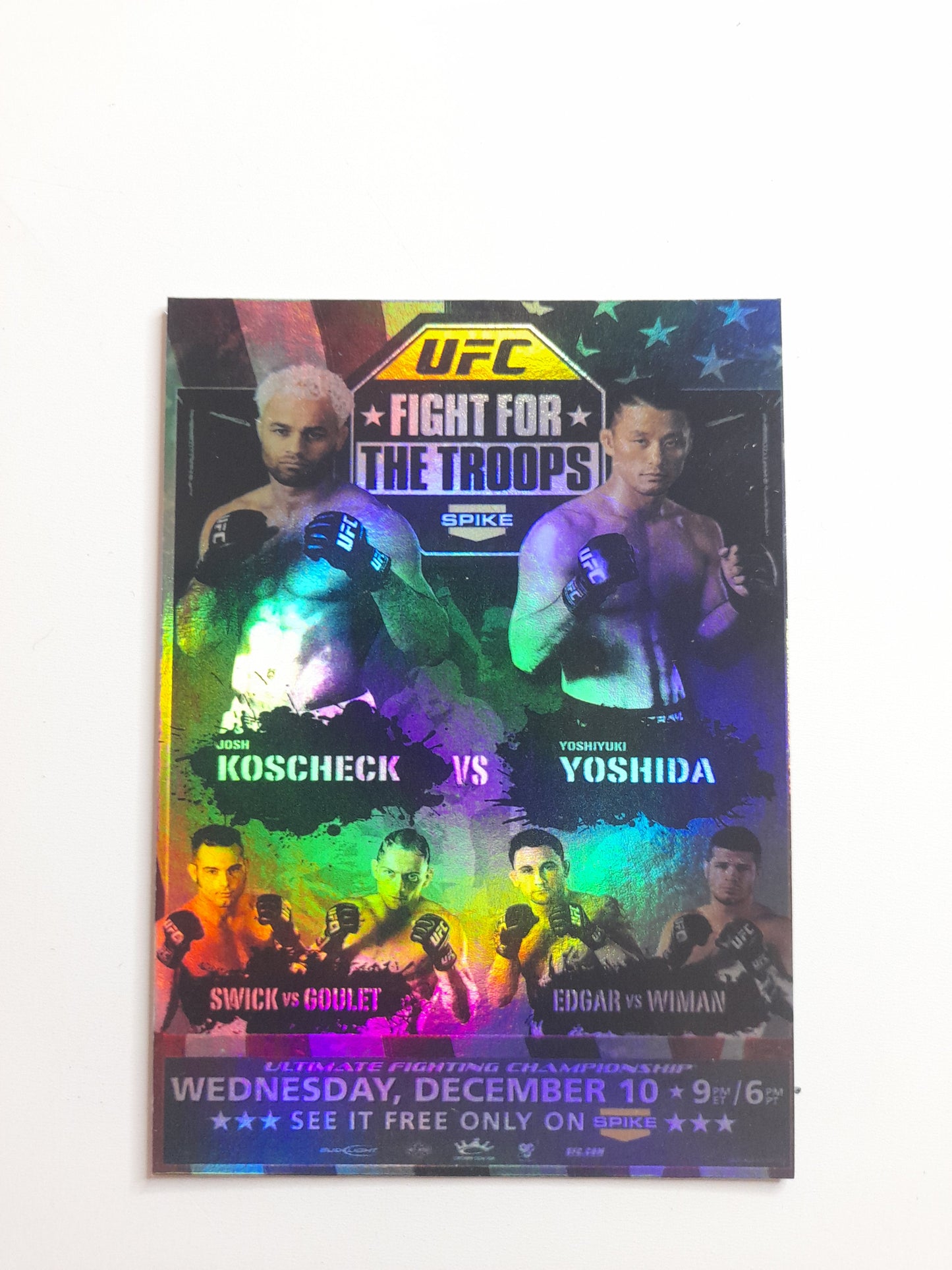 UFC Fight Night 16 - For The Troops - #FPR-UFN16 - Topps Fight Poster Review 2009 -  Official Trading Card