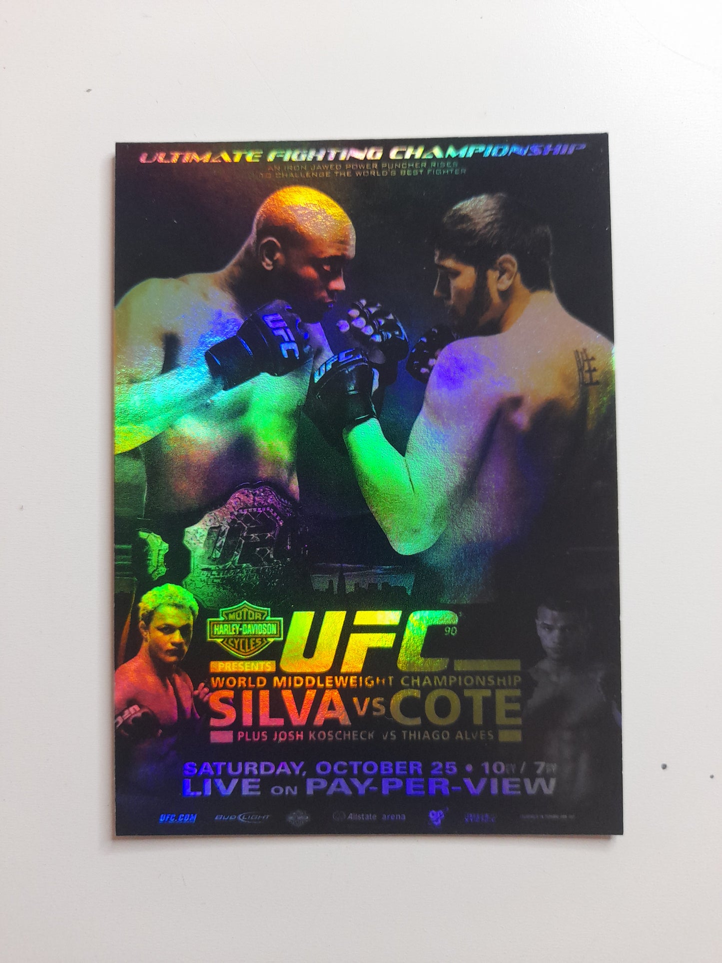 UFC 90 - #FPR-UFC90 - Topps Fight Poster Review 2009 -  Official Trading Card