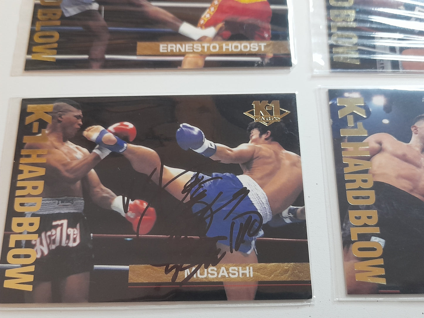 6x Special "HardBlow" Card Bundle - Bandai 1997 K-1 Kickboxing Official Trading Card Set