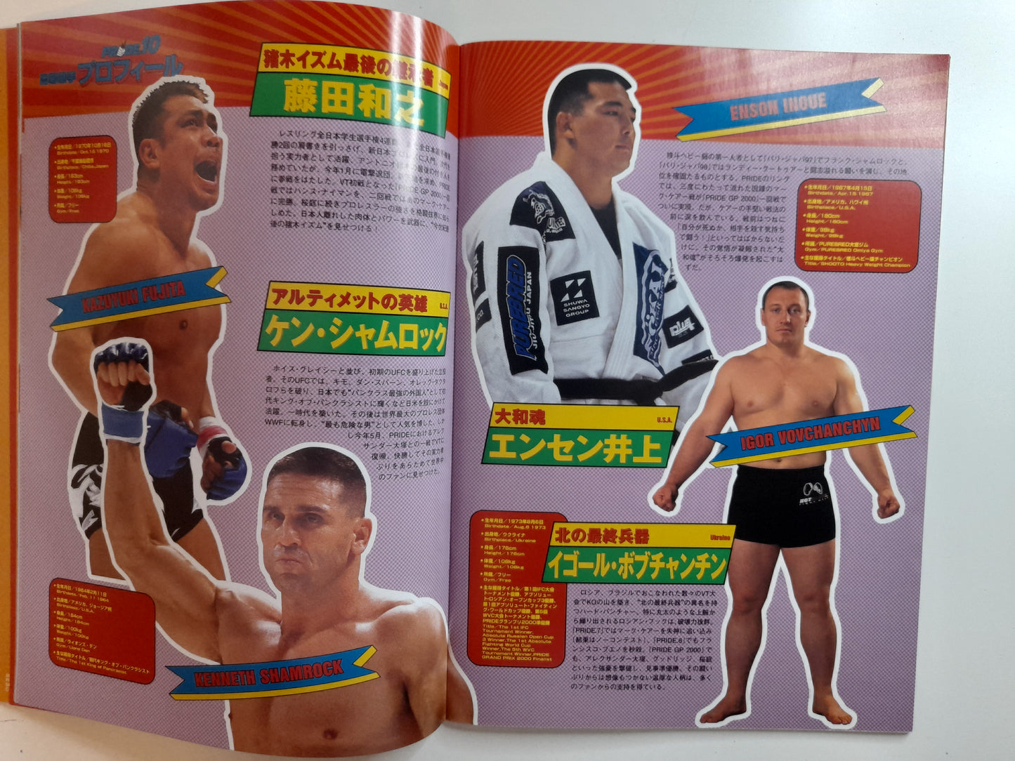 Pride Fighting Championship 10 - Return of the Warriors (2000) - Official Event Program