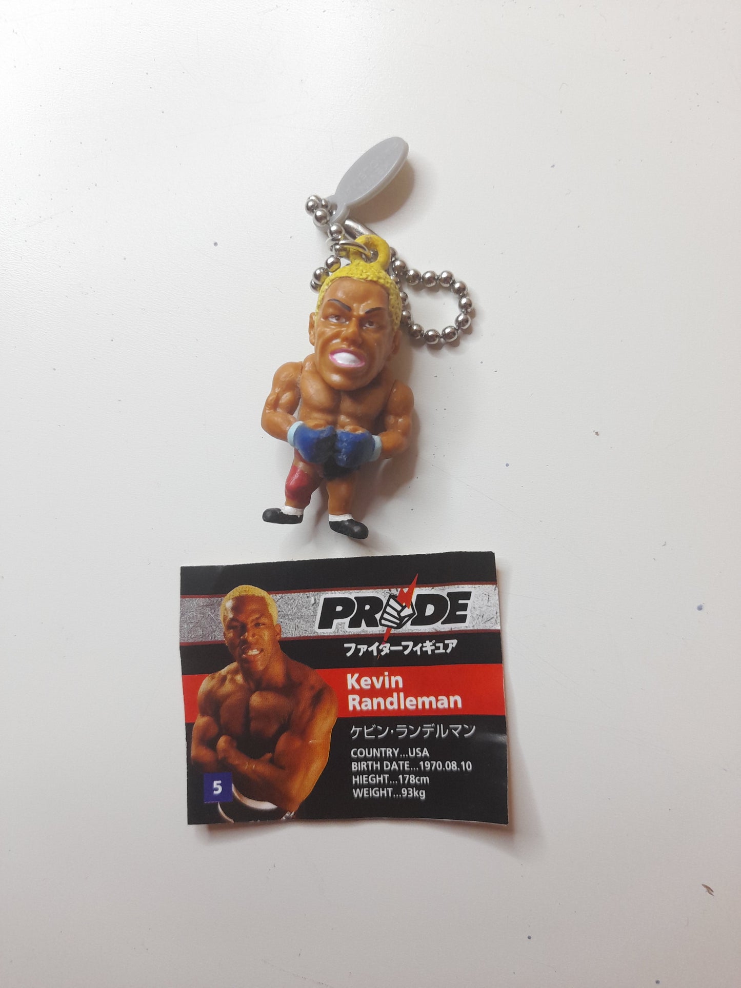 Kevin "The Monster" Randleman - Official Pride Fc Keychain (With info Sheet)