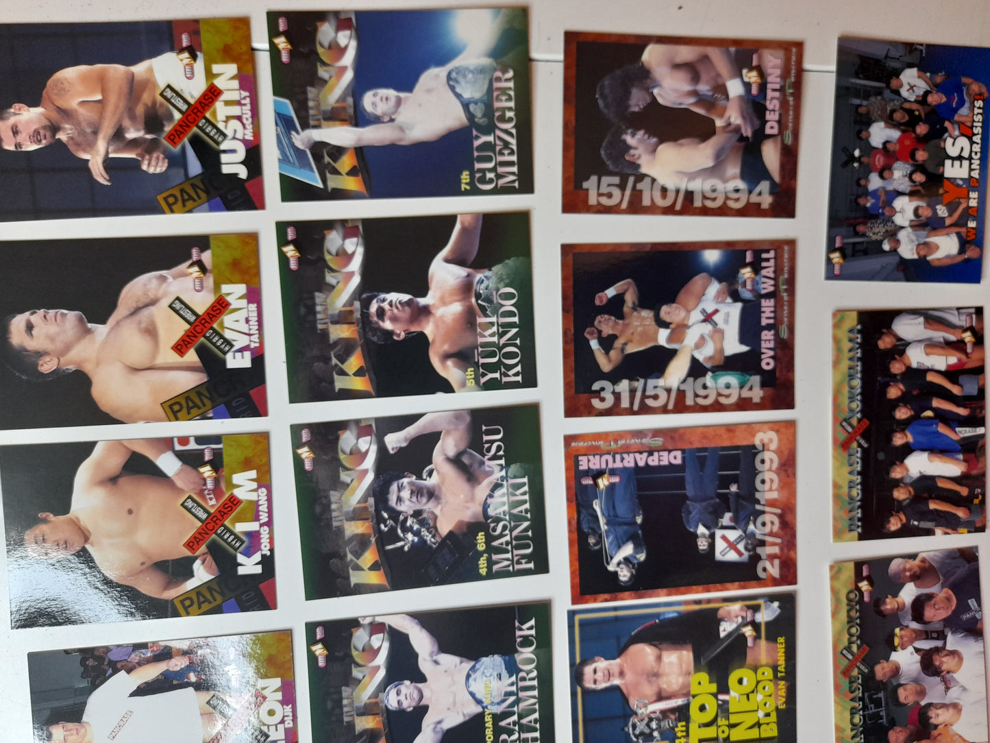 Pancrase Complete Base Set - Limited Edition Advance Box - Pancrase 1998 BBM Official Trading Card Set