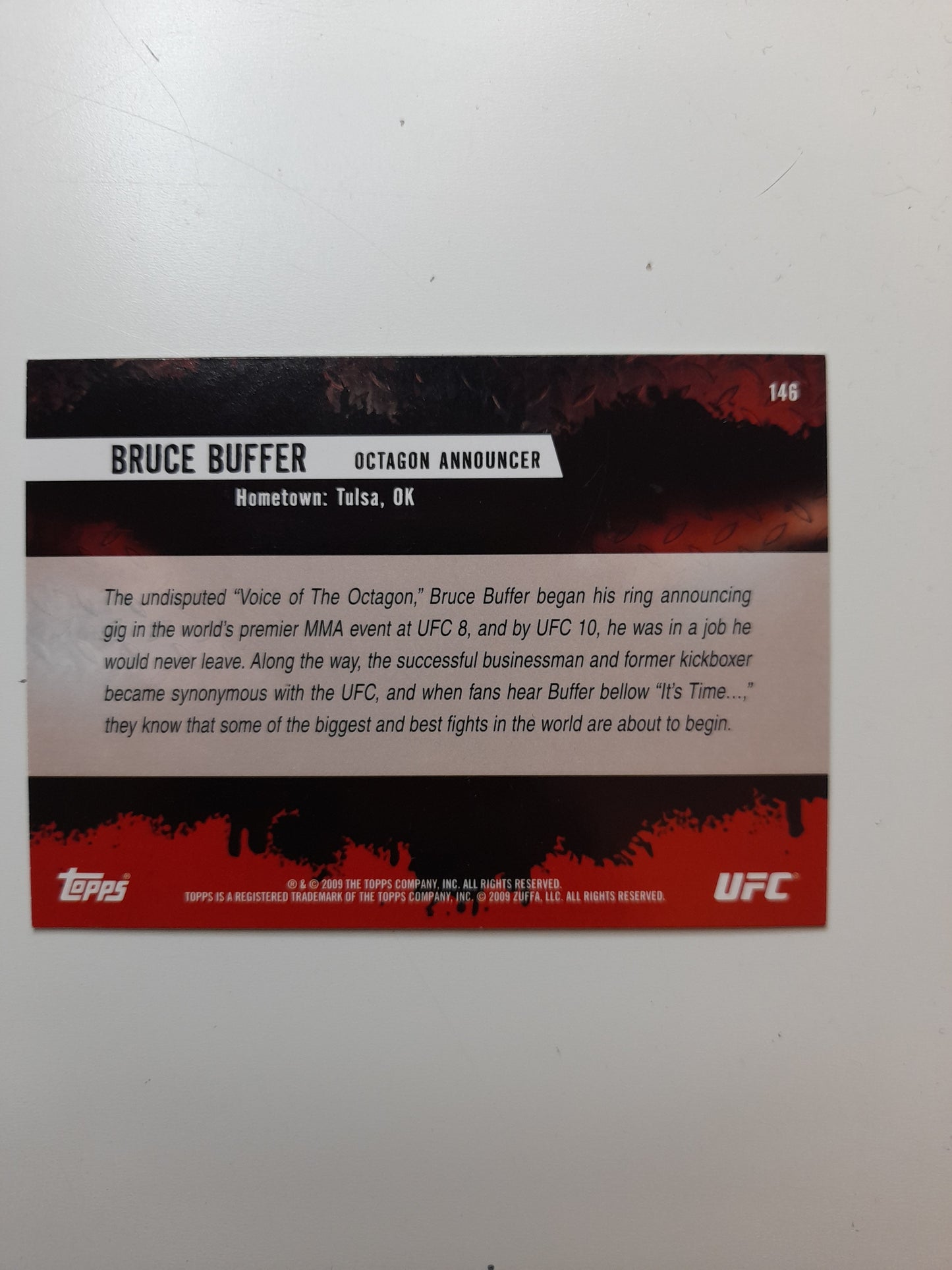 Bruce Buffer #146 - Topps Round2 (2009) -  Official Trading Card