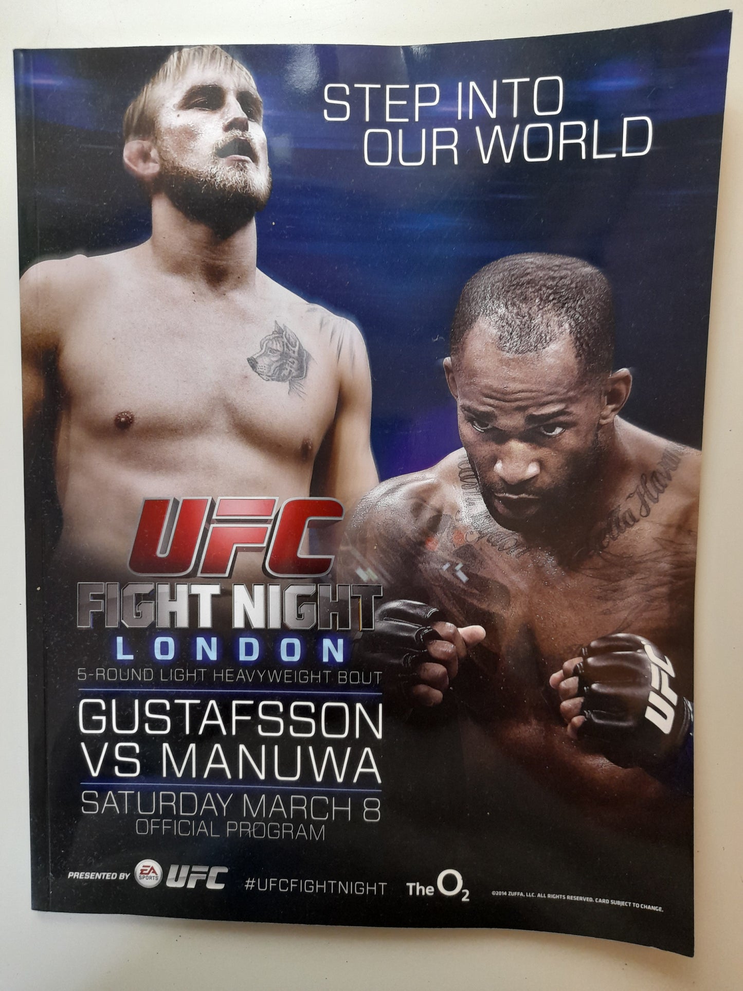 UFC Fight Night 37 - Gustafsson Vs Manuwa (2014) - Official Event Program (UK) [SALE]