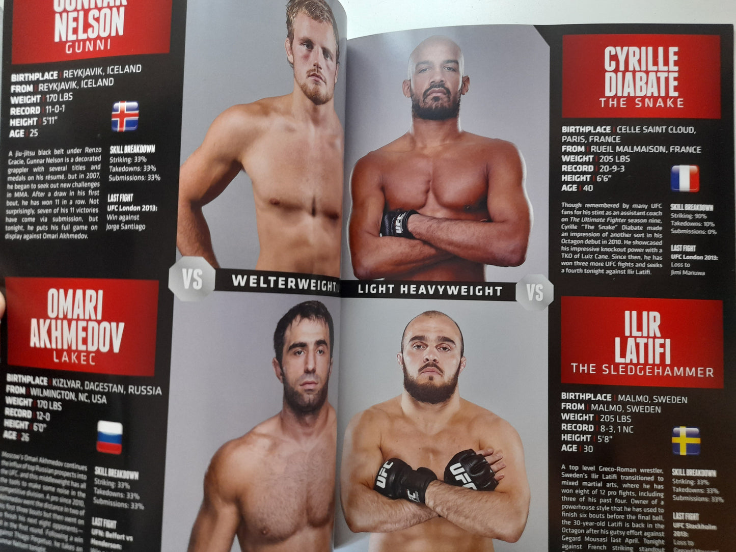 UFC Fight Night 37 - Gustafsson Vs Manuwa (2014) - Official Event Program (UK) [SALE]