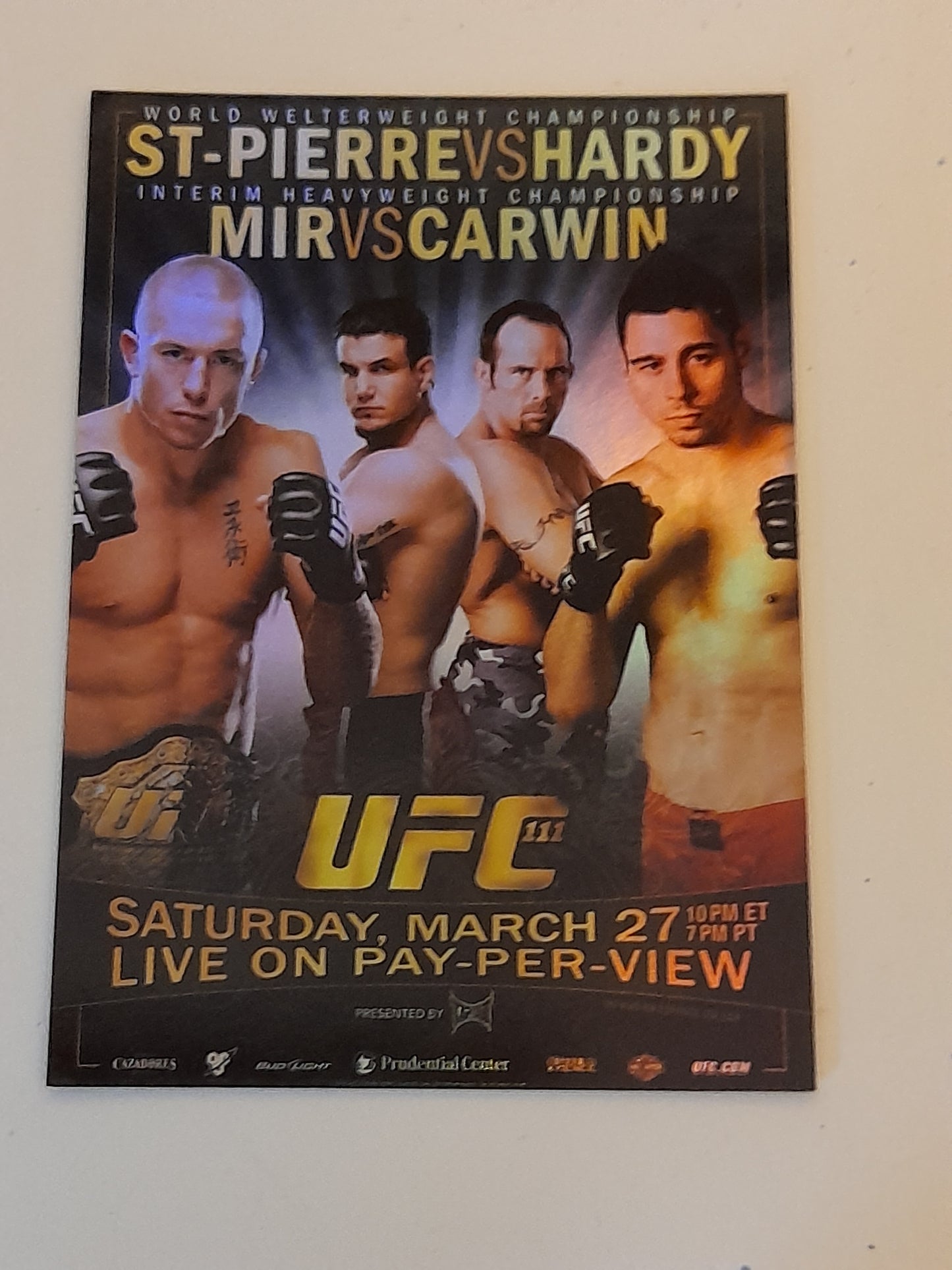 UFC 111 - #FPR-UFC111 - Topps Fight Poster Review 2015 -  Official Trading Card