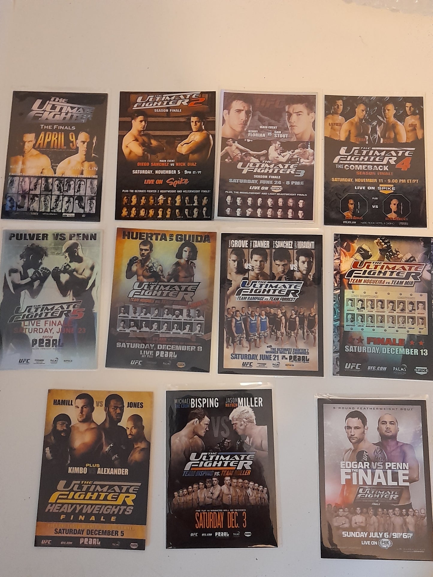 The Ultimate Fighter Poster 11x Card Bundle - #FPR-TUF - Topps UFC Fight Poster Review 2009 -  Official Trading Cards