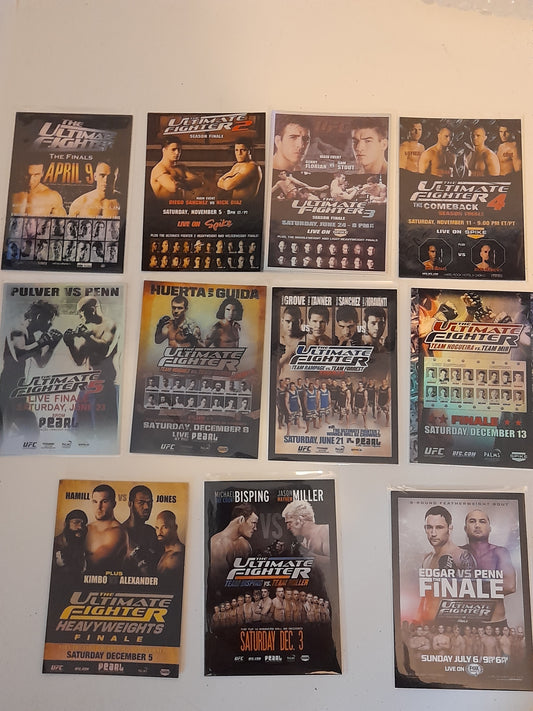 The Ultimate Fighter Poster 11x Card Bundle - #FPR-TUF - Topps UFC Fight Poster Review 2009 -  Official Trading Cards