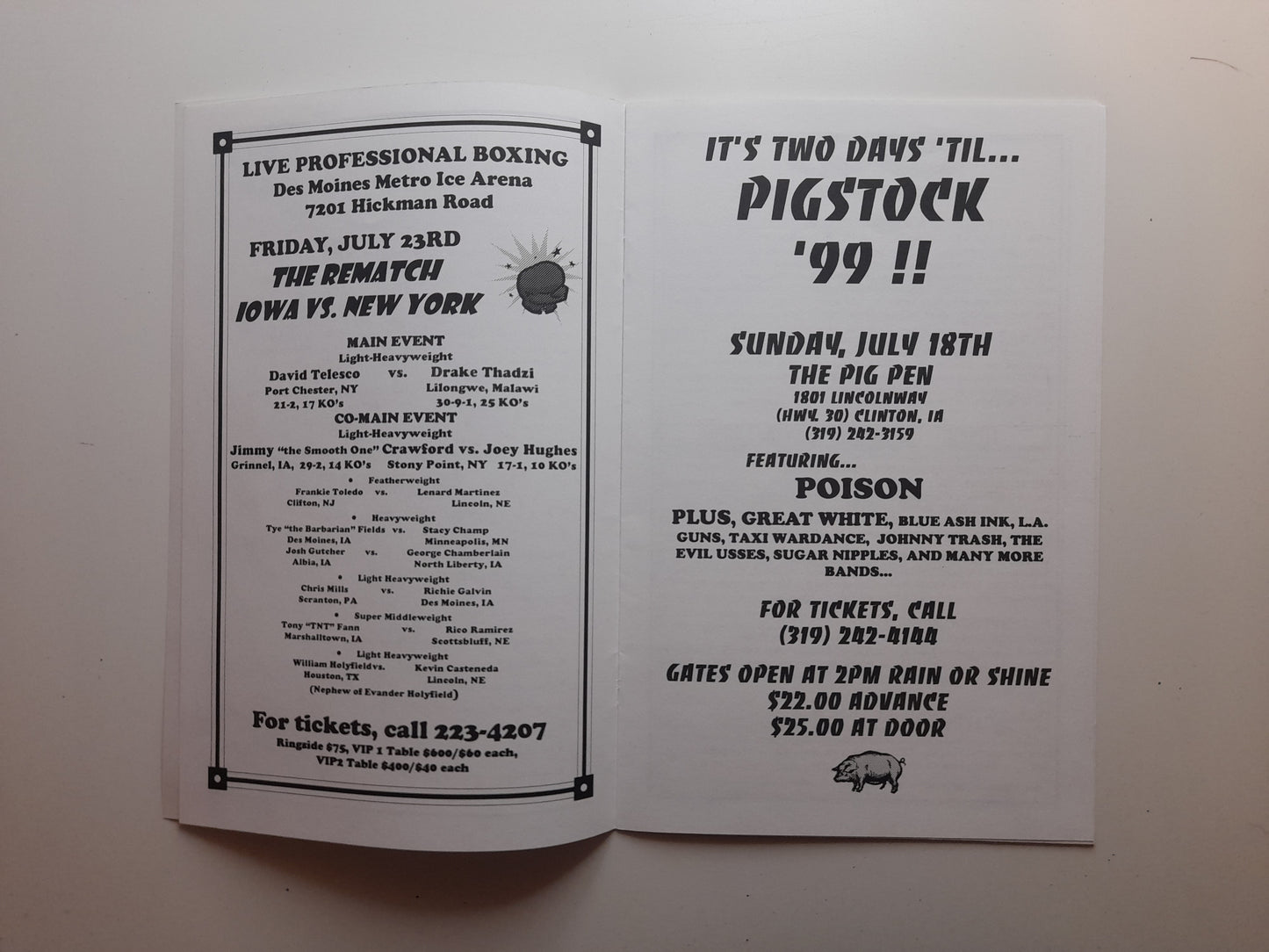 UFC 21 - Return of the Champions (1999) -  Official Event Program [AUTOGRAPHED]