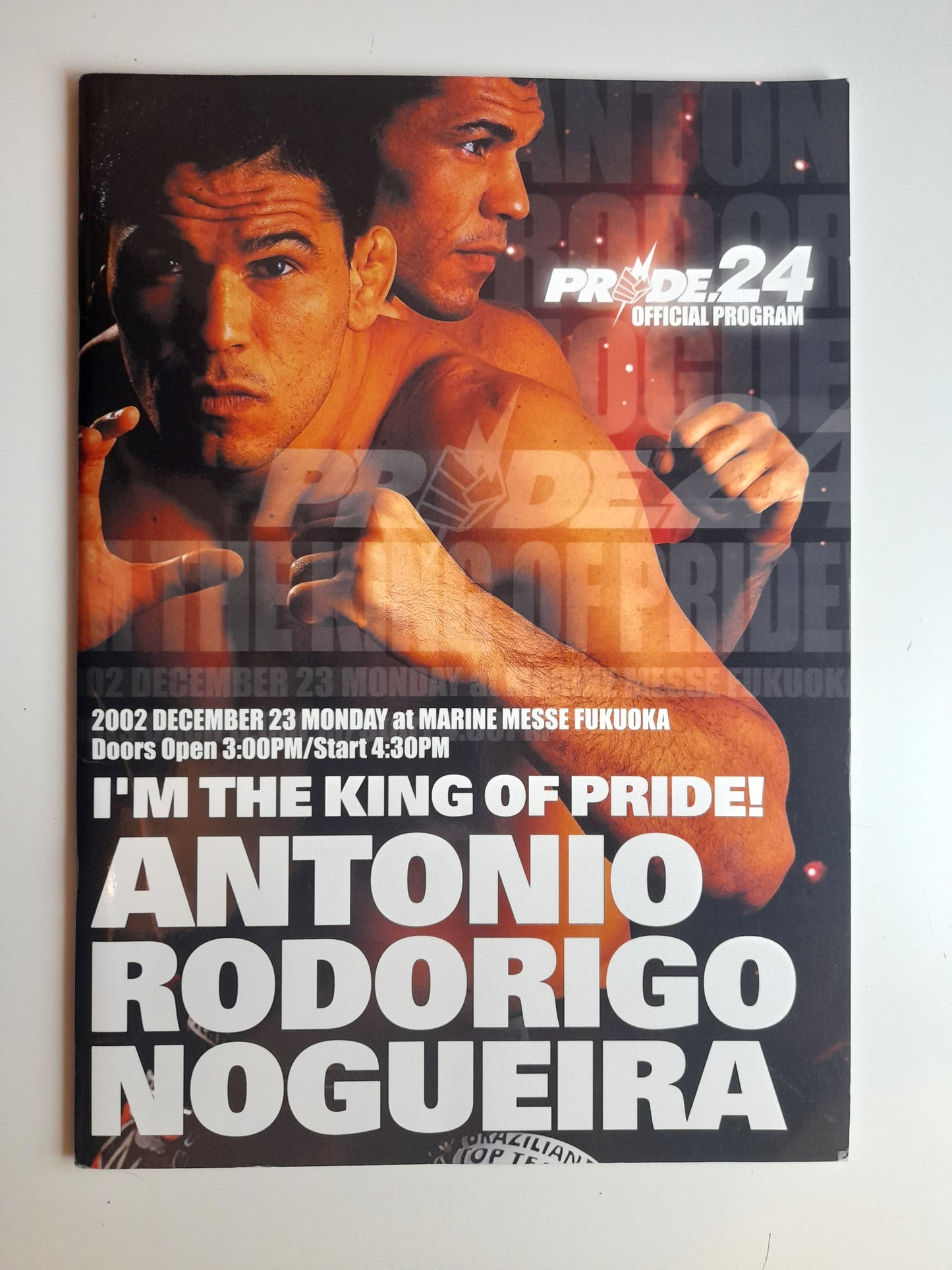 Pride Fighting Championship 24 - Cold Fury 3 (2002) - Official Event Program