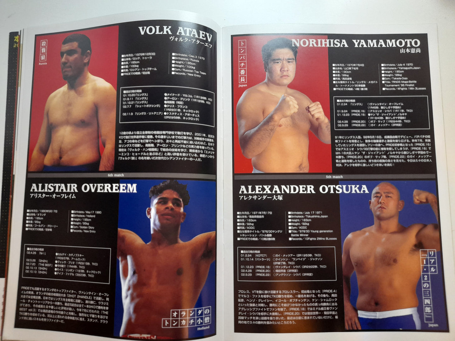 Pride Fighting Championship 24 - Cold Fury 3 (2002) - Official Event Program