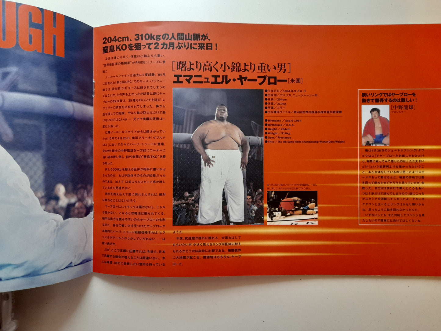 Pride Fighting Championship 3 (1998) - Official Event Program