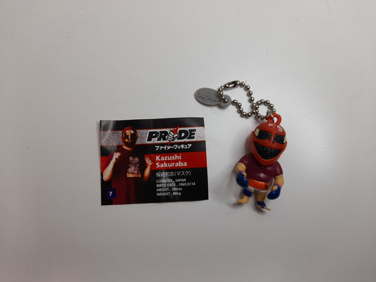 Kazushi Sakuraba (With Mask) - Official Pride Fc Keychain (with info sheet)