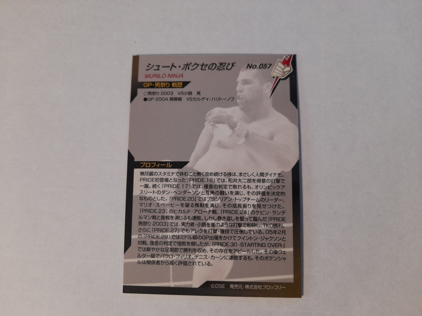 Pride FC DSE 2006 Official Trading Card - #057 Murilo Ninja Rua