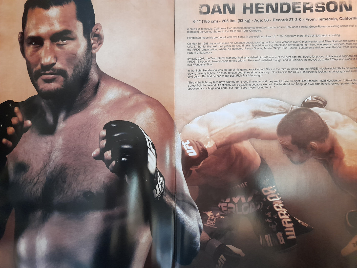 UFC 93 - Franklin Vs Henderson - Official Event Program (2009)