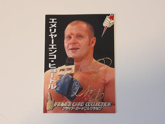 Pride FC DSE 2006 Official Trading Card - Gold Autograph card - #127 Fedor Emilianenko