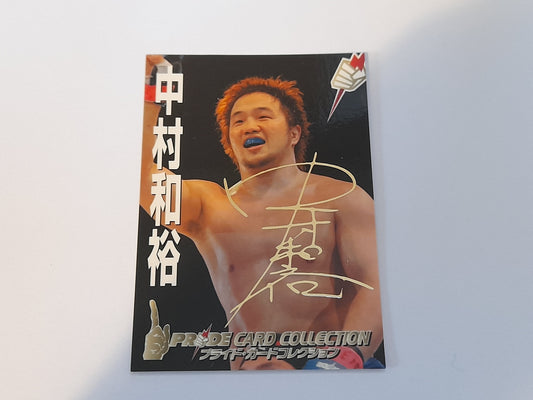 Pride FC DSE 2006 Official Trading Card - Gold Autograph card - #129 Kazuhiro Nakamura