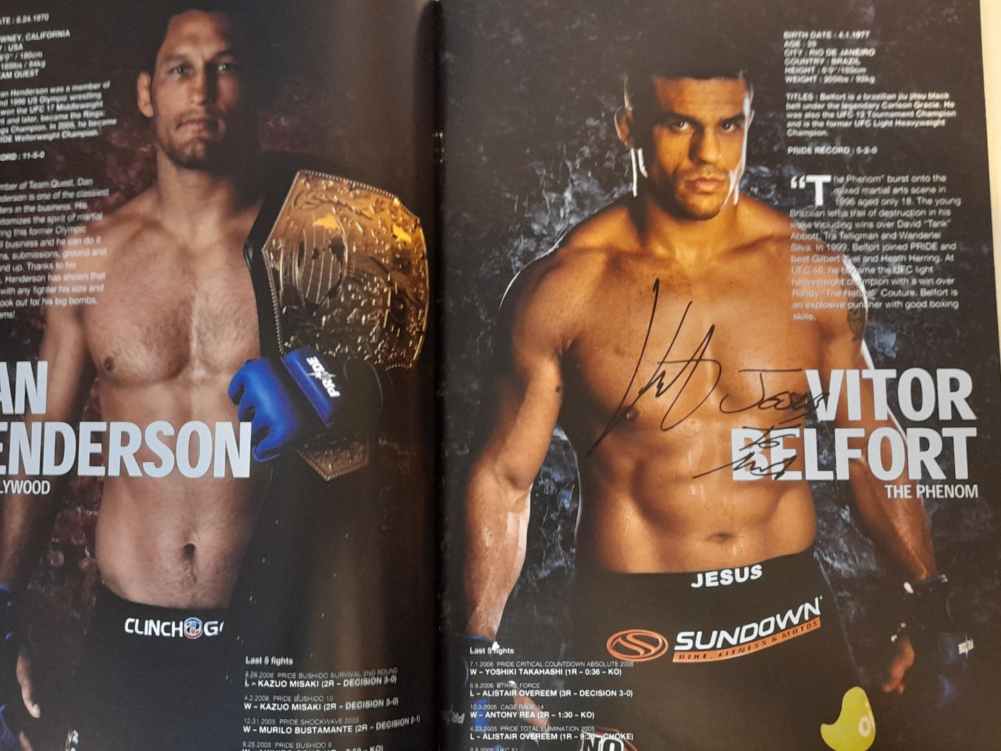 Pride Fighting Championship 32 - The Real Deal - Fedor Vs Coleman (2006) - Official Event Program [3x AUTOGRAPHED]