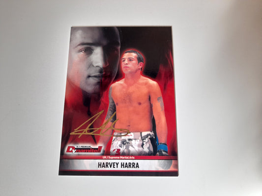 Harvey Harra #09 - Gold Autograph Card #10/10 - Epoch K-1 Premium Dynamite!! 2008 Official Trading Cards