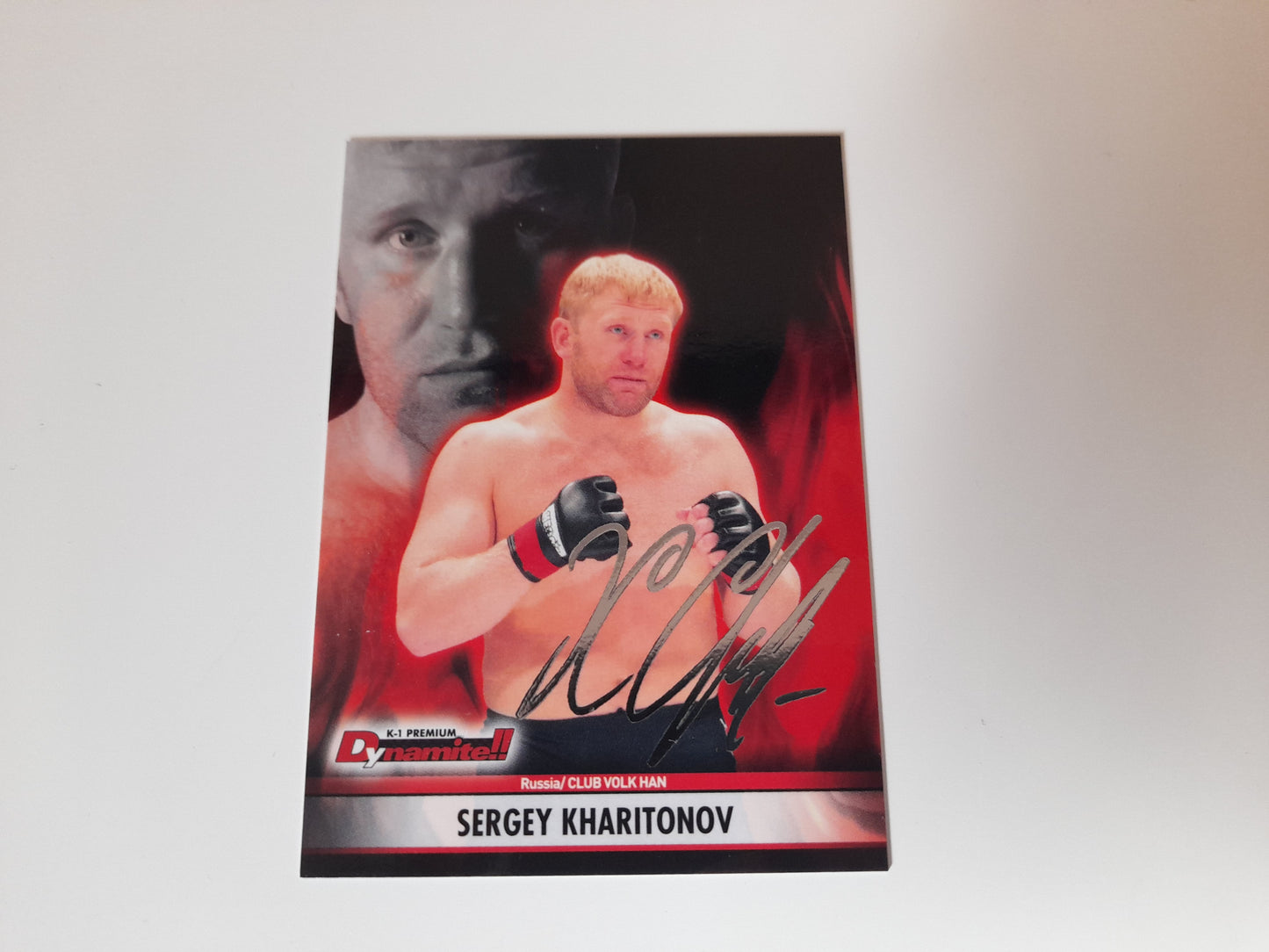 Sergei Kharitonov #07 - Silver Autograph Card #31/70 - Epoch K-1 Premium Dynamite!! 2008 Official Trading Cards