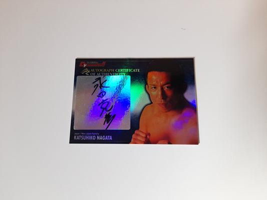 Katsuhiko Nagata Autograph Card #AU20 #09/28 - Epoch 2008 K-1 Premium DYNAMITE!! Official Trading Cards