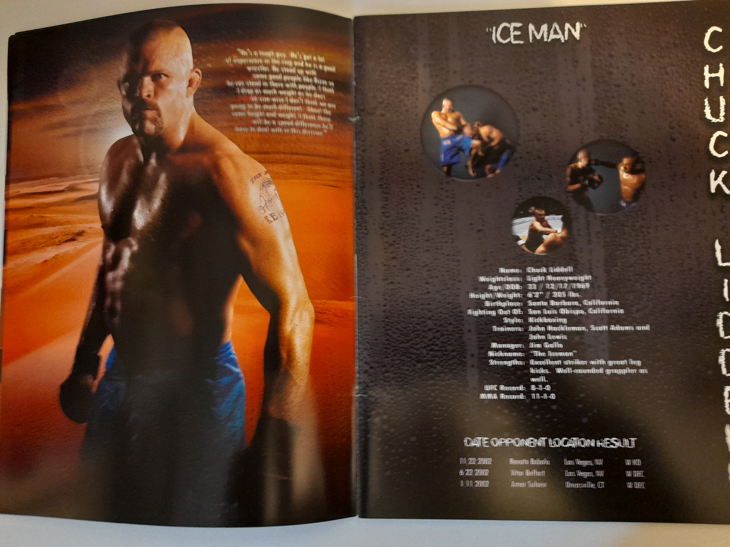 UFC 43 - Meltdown -  Randy Couture Vs Chuck Liddell (2003) - Official Event Program