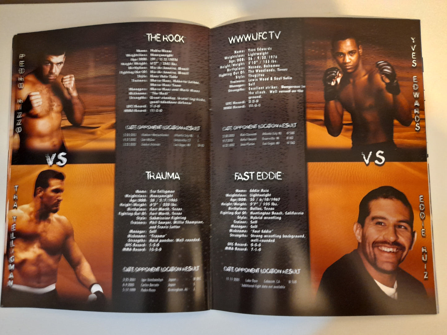 UFC 43 - Meltdown -  Randy Couture Vs Chuck Liddell (2003) - Official Event Program