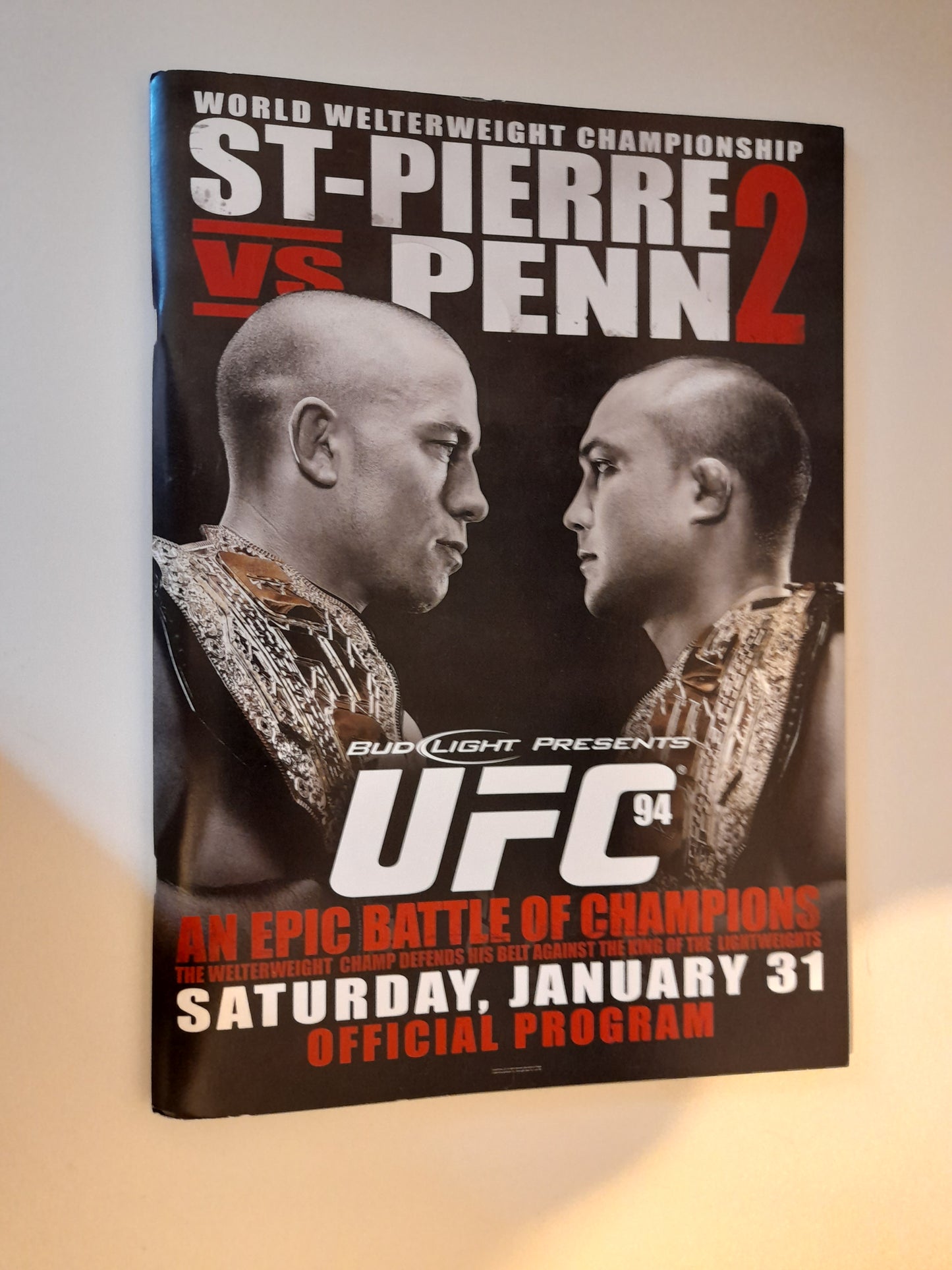 UFC 94 - St Pierre Vs Penn 2 (2009) Official Event Program