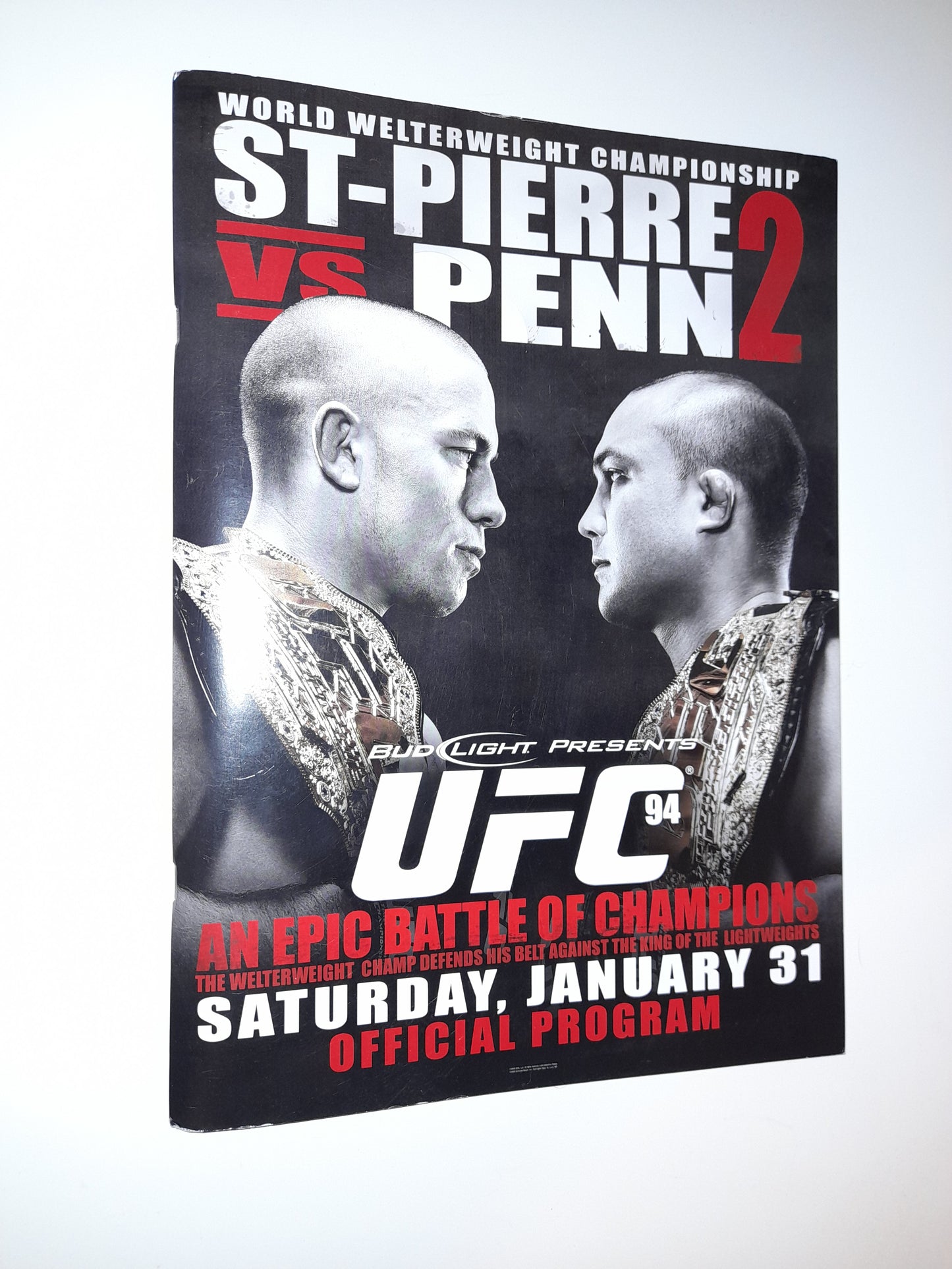 UFC 94 - St Pierre Vs Penn 2 (2009) Official Event Program