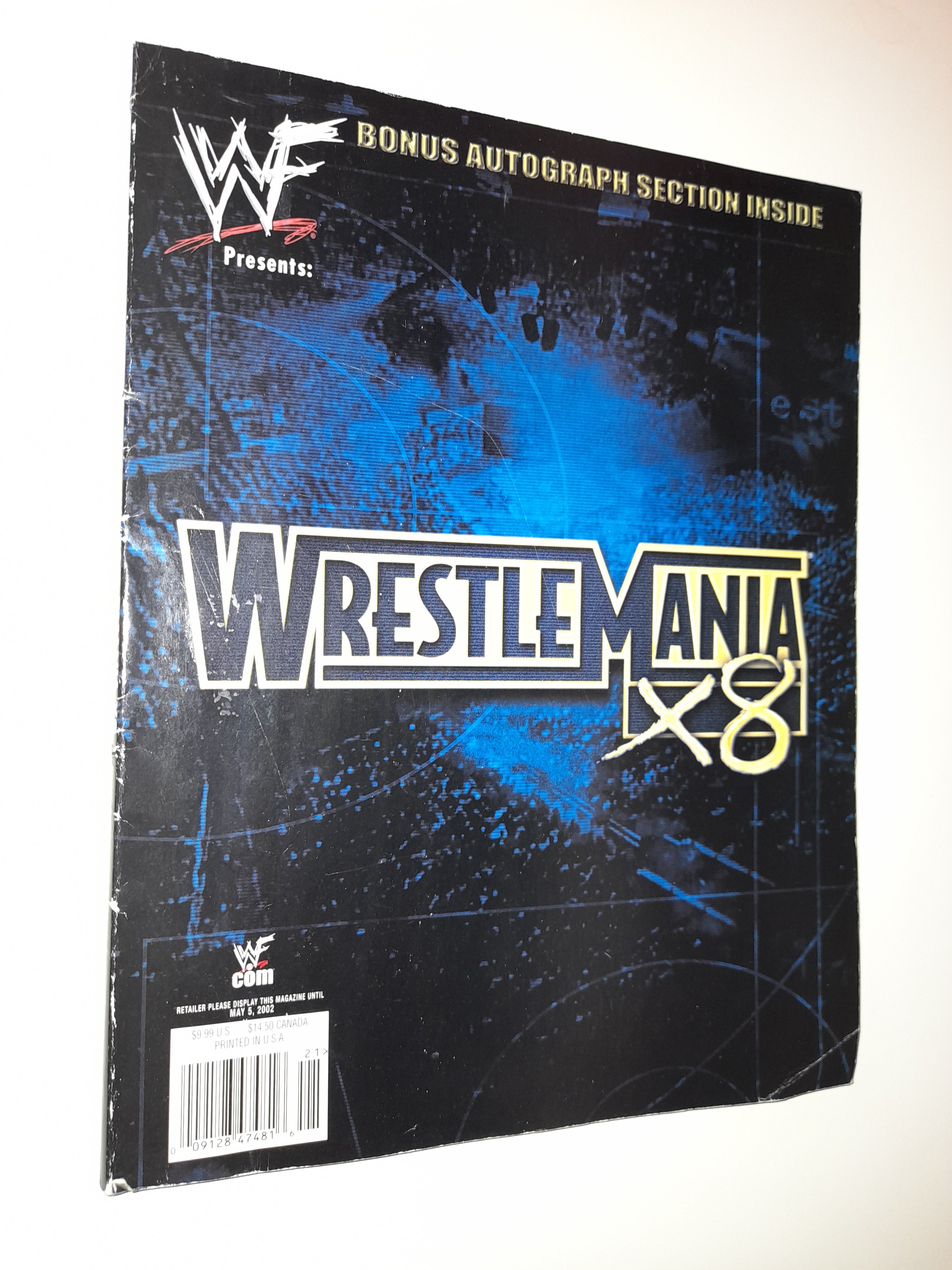 WWF Wrestlemania 18 Official Event Souvenir Magazine Program Combat