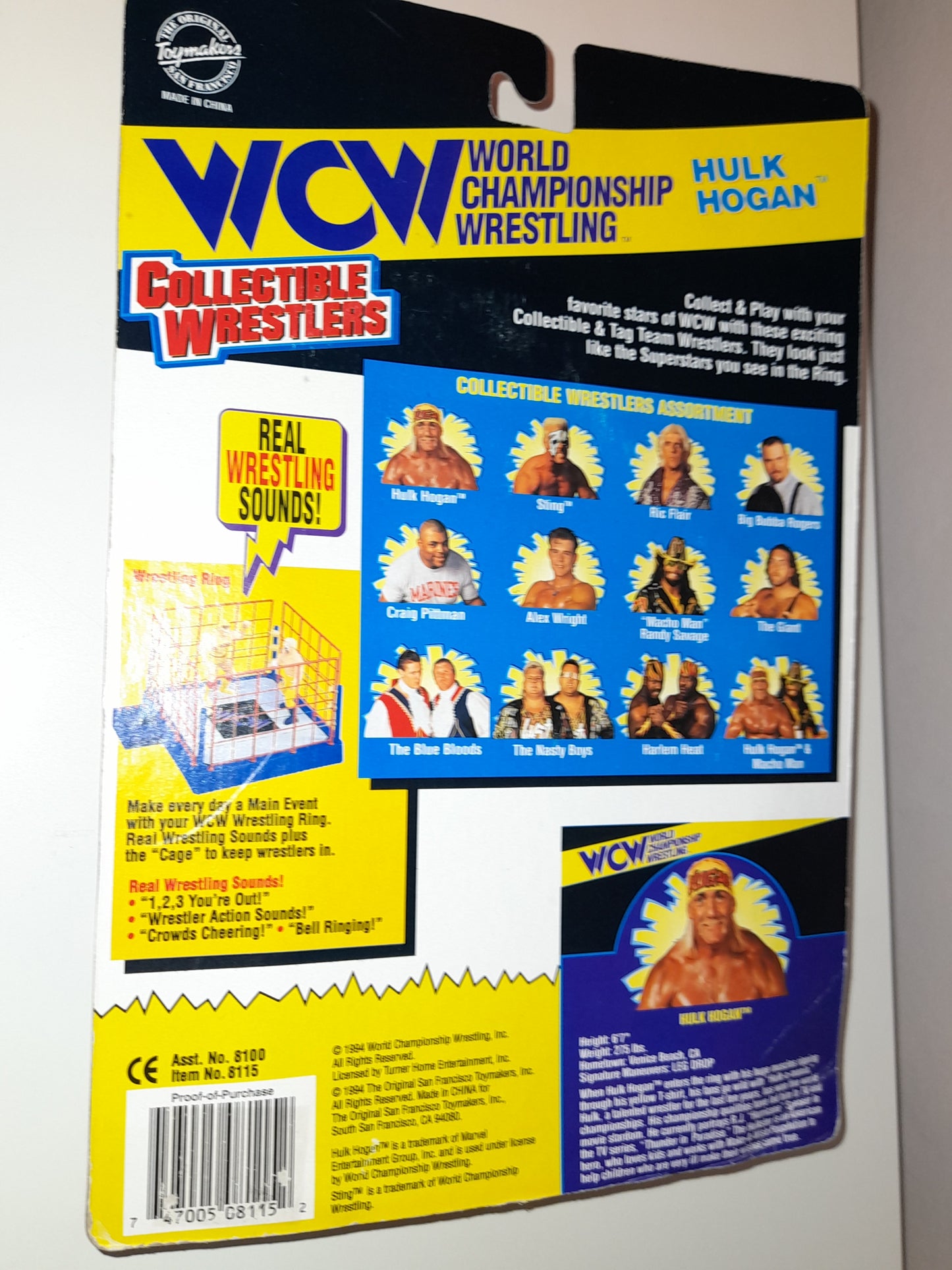 HULK HOGAN - Vintage WCW Action Figure (1994)