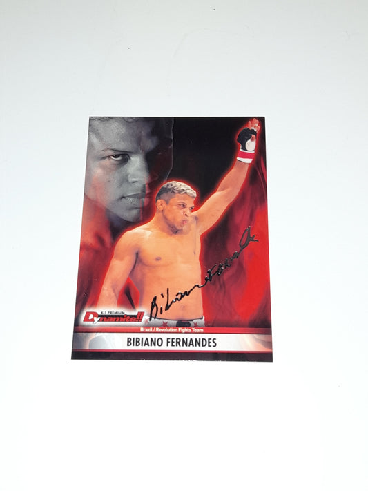 Bibiano Fernandes #11 - Silver Autograph Card #39/70 - Epoch K-1 Premium Dynamite!! 2008 Official Trading Cards