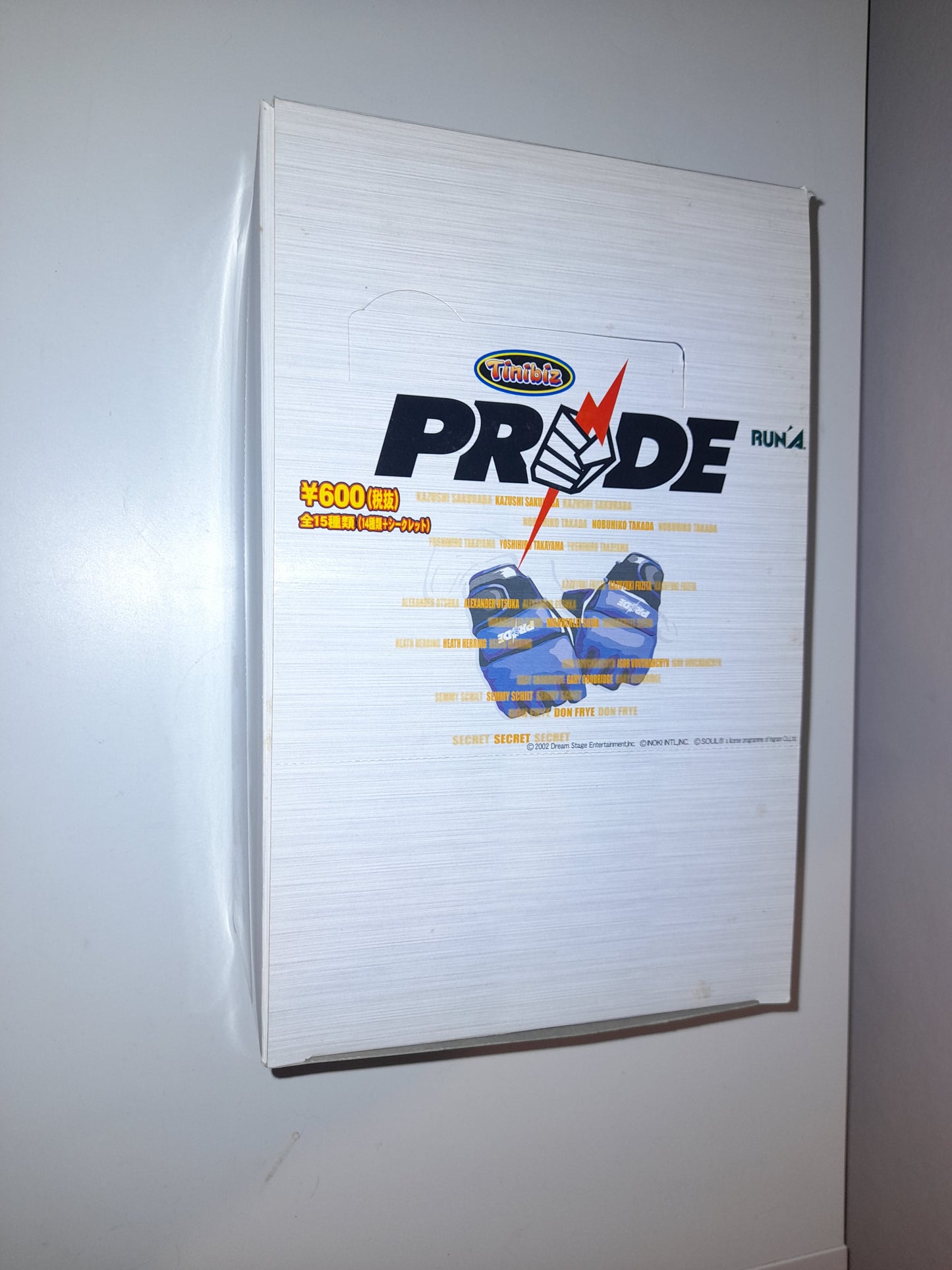 8x Official DSE PRIDE FC Tinybiz RUN'A Individually boxed Mini Figures in Countertop box