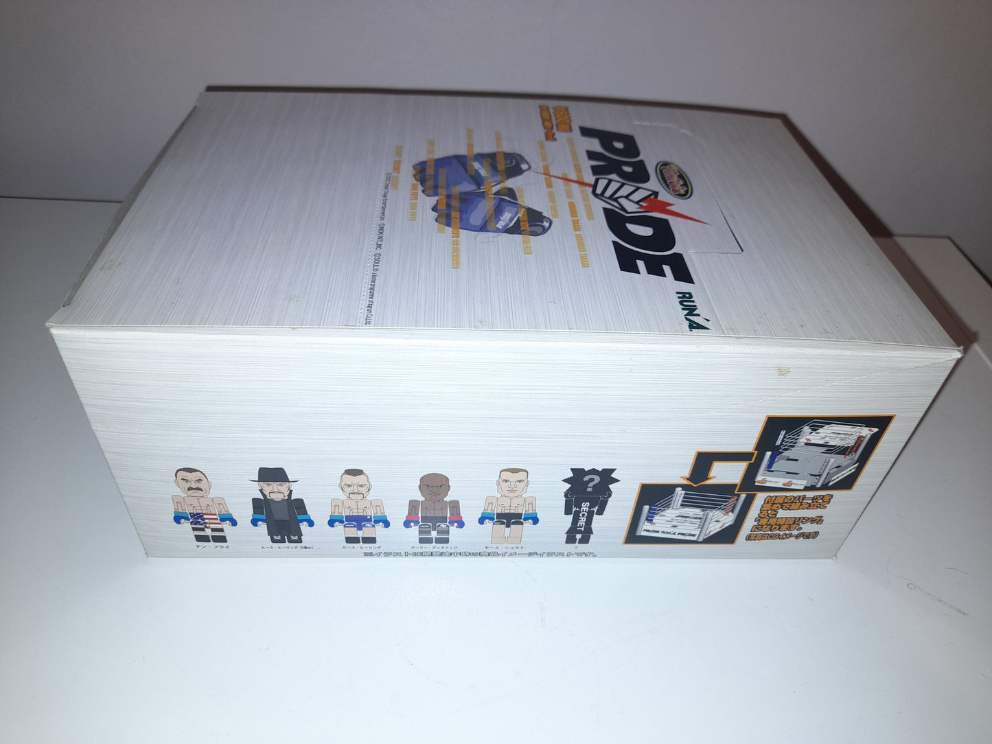 8x Official DSE PRIDE FC Tinybiz RUN'A Individually boxed Mini Figures in Countertop box