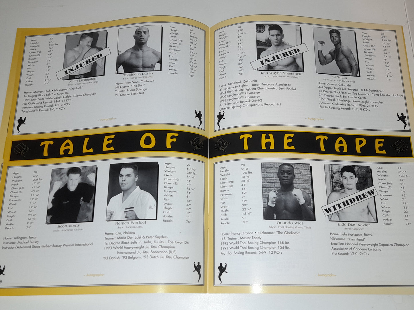 UFC 2 - No Way Out (1994) -  Official Event Program