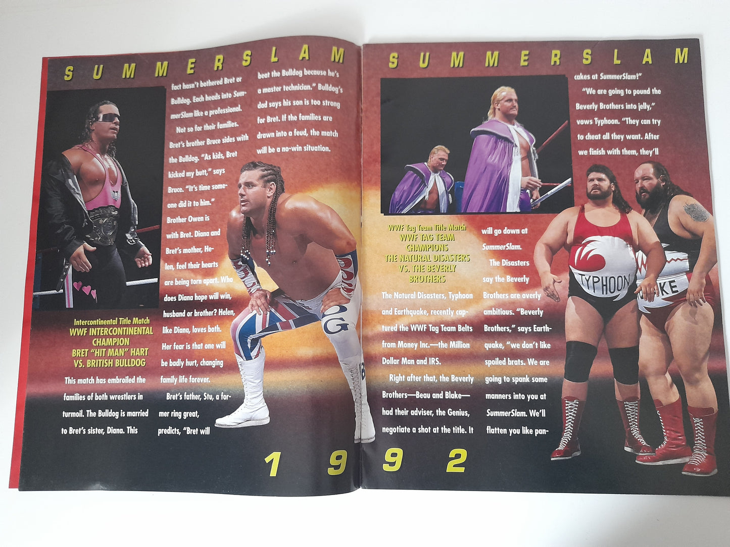 WWF SummerSlam 1992 - Ultimate Warrior Vs Macho Man - Official Event Program