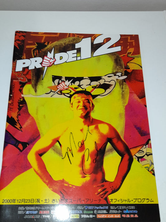 Pride Fighting Championship 12 - Cold Fury (2000) - Official Event Program [AUTOGRAPHED]