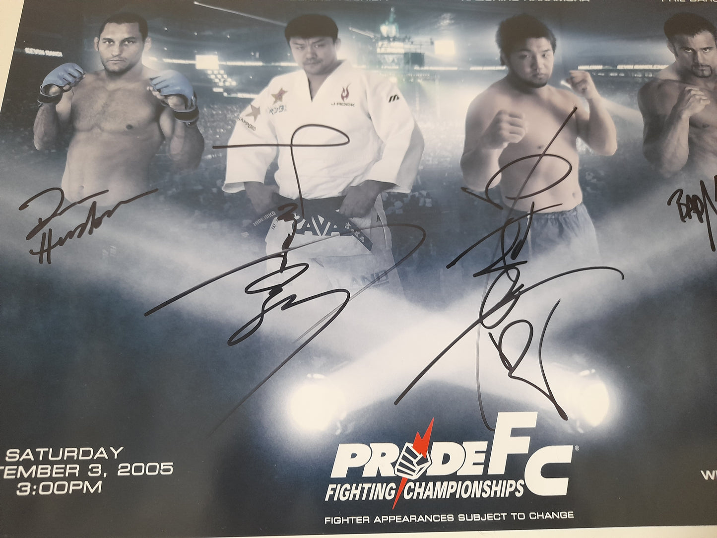 Pride Fighting Championship - Best Buy 11x17 Promo Poster [AUTOGRAPHED] (Version 1)