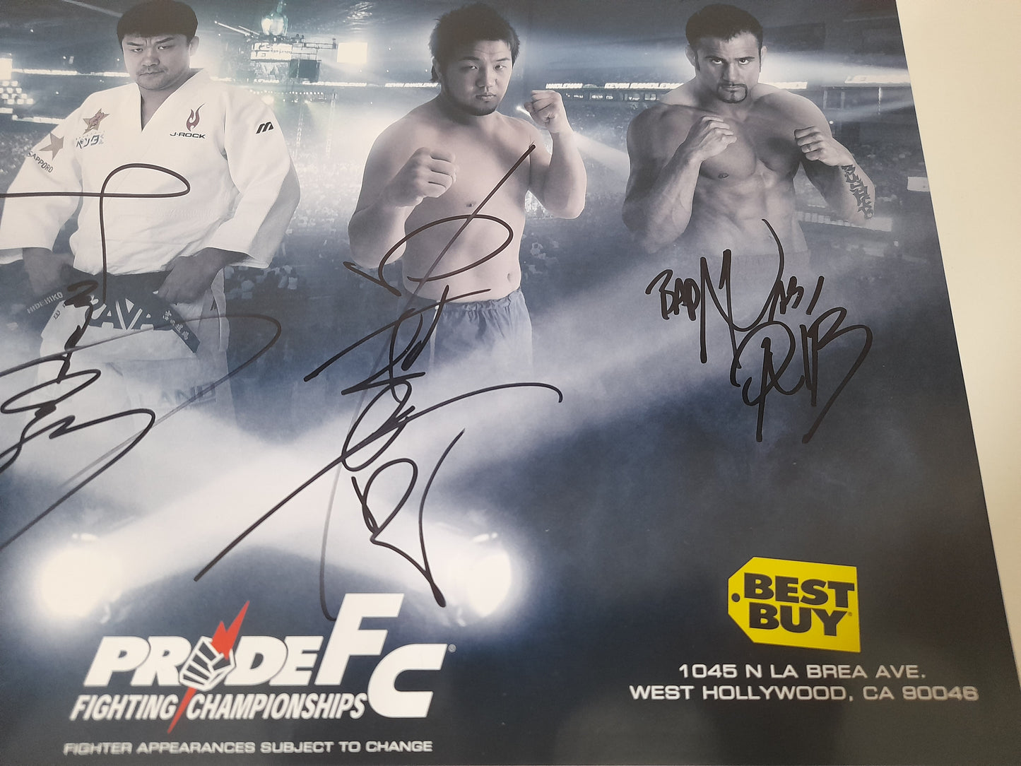 Pride Fighting Championship - Best Buy 11x17 Promo Poster [AUTOGRAPHED] (Version 1)