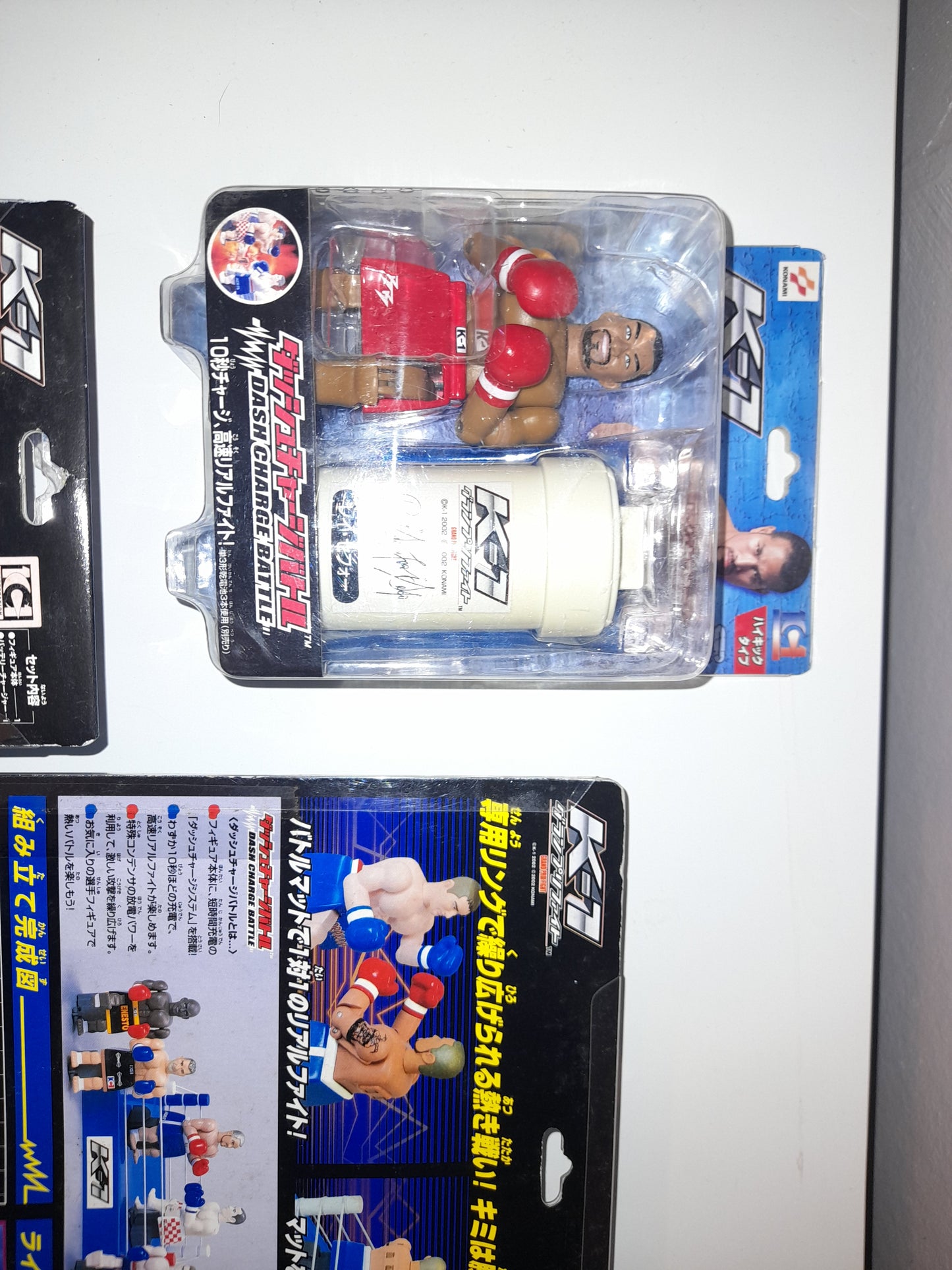 K-1 Robo Battle Fighters Set - 4x Figures Hoost/Sefo/Crocop/Lebanner & Ring