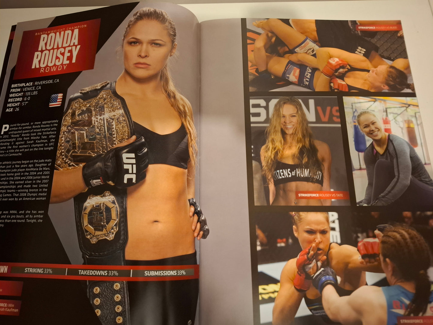 UFC 157 Rousey vs Carmouche - 1st Women's Fight (2013) - Official Event Program